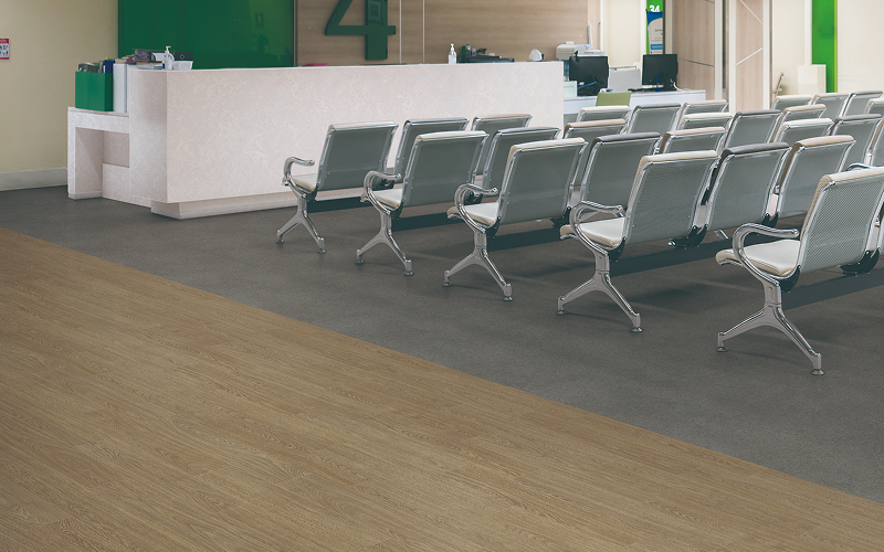 Oyster Ash, HFLOR - Heterogeneous sheet Flooring | LX Hausys US